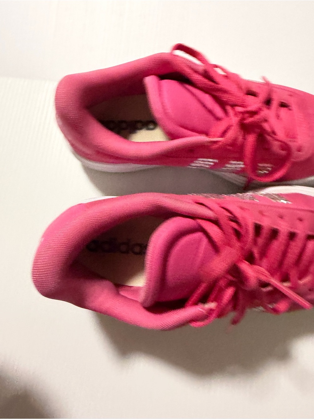 adidas VL Court Bold J Women’s 5 Pink Rhinestone Platform Sneakers IH9496 - Picture 8 of 9